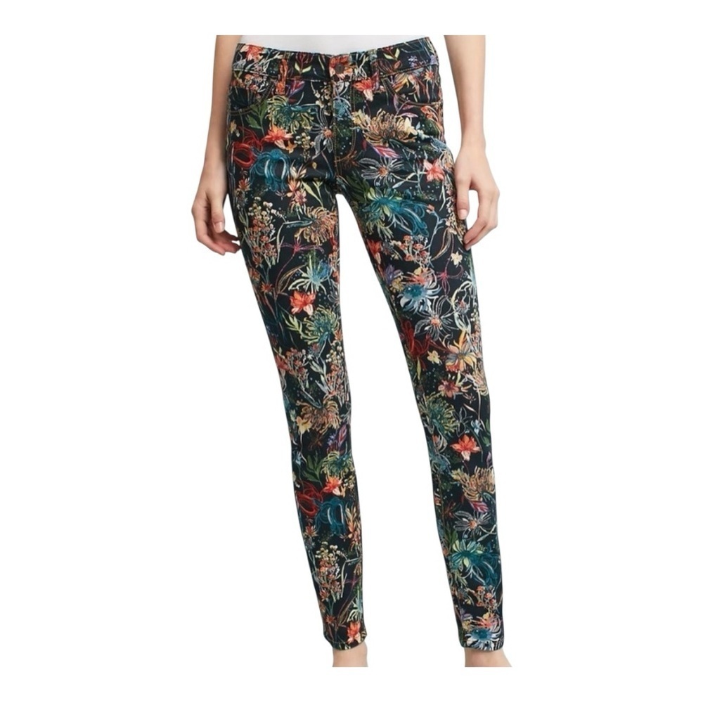 Pilcro by Anthropologie Floral Skinny Jeans